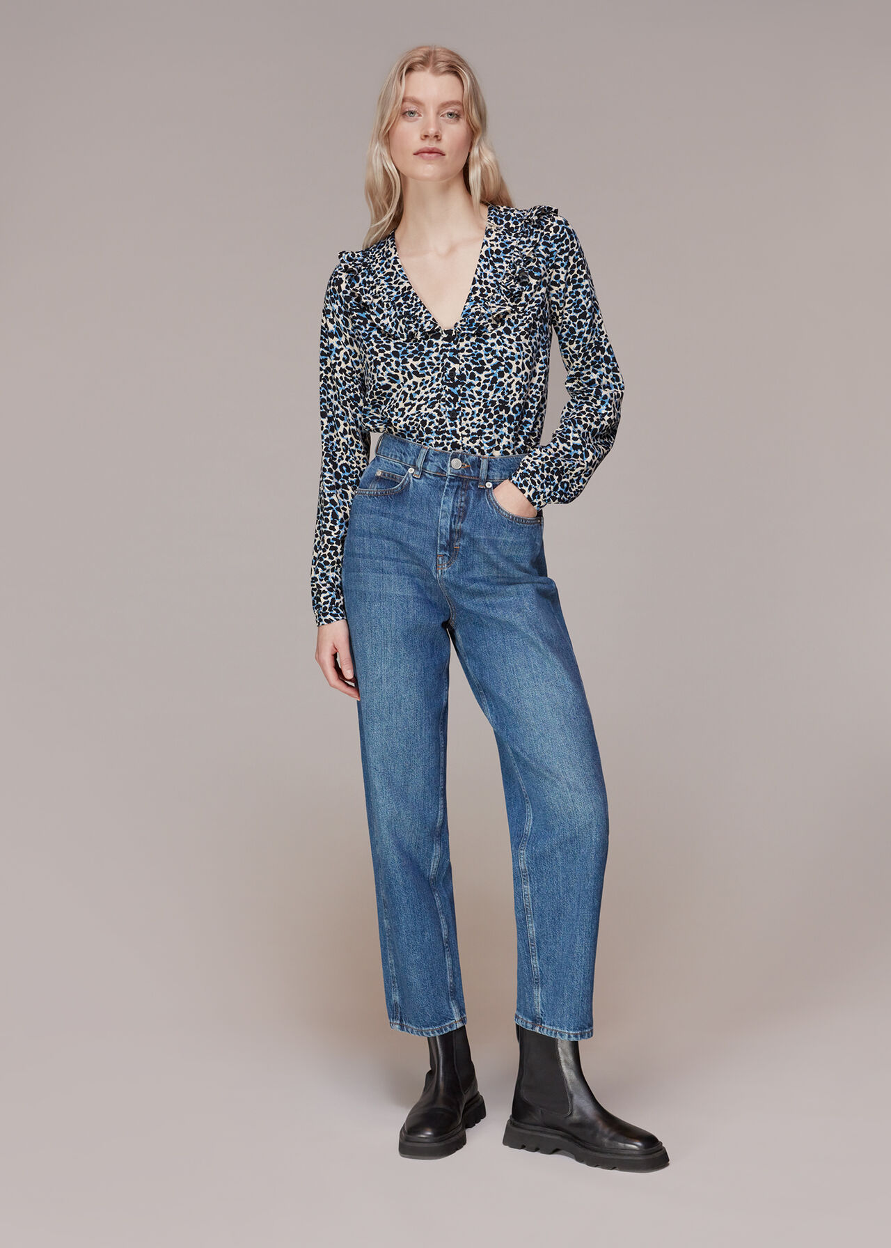 Abstract Cheetah Lenny Collar